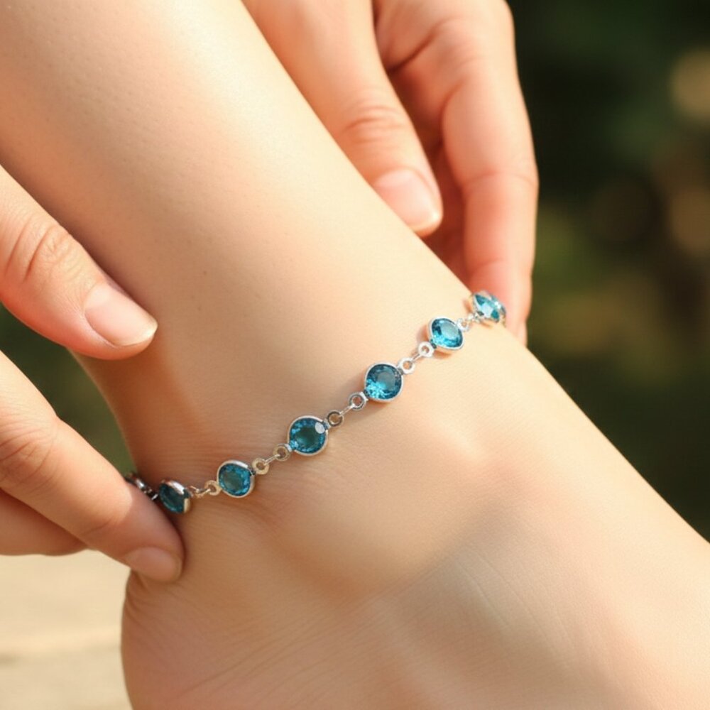 "Elegant Handmade Anklet – Delicate Jewelry for Women, MAR091742